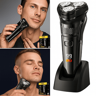 Barbeador Elétrico 3 Lâminas À Prova D'água