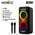 Caixa de som grande com 2 microfones Karaoque IMENSO