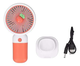 Ventilador De Bolso Recarregável Portátil Small Fruit Cartoo