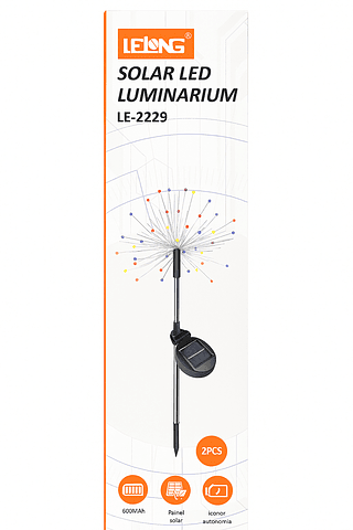 Luminária solar led para jardim
