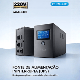 Fonte De Energia Nobreak Estabilização Automática 220v 650va 360w