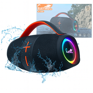 Caixa De Som Bluetooth 100W Recarregável Resistênte a água
