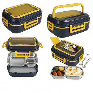 Marmita Elétrica Portátil de Alumínio 1.5L 110V/220V