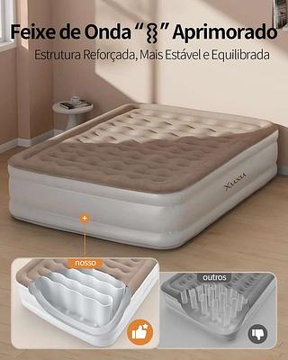 Colchão Inflável Automático Queen Pvc 200x150x40cm Adicionar aos favoritos OFERTA IMPERDÍVEL
