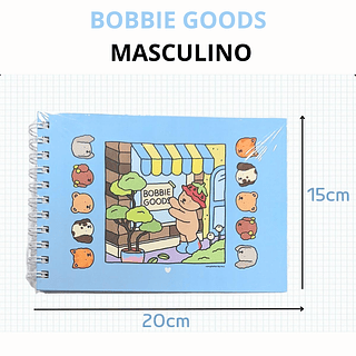 Caderno Capa Dura de colorir BOBBIE GOODS Masculino