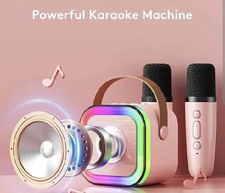 Caixa de som K12 Com 2 Microfones (cores aleatorias)