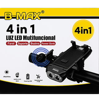 Luz Led Multifuncional / Suporte Farol / Buzina / Power Bank