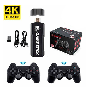Game Stick (CAIXA PRETA) 30 mil Jogos 27 plataforma 128GB（1F-4）