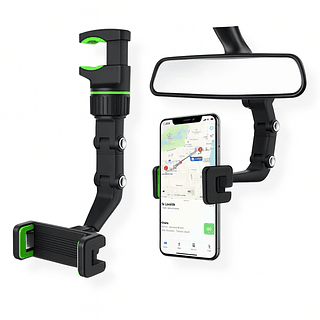 Suporte Celular Carro Automotivo Gps/360 Retrovisor Universal