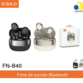 Fone de ouvido COM visor de carga e ANT ruido