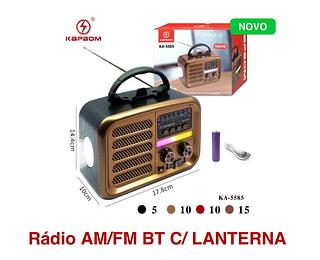 Rádio retrô am/fm bt com lanterna