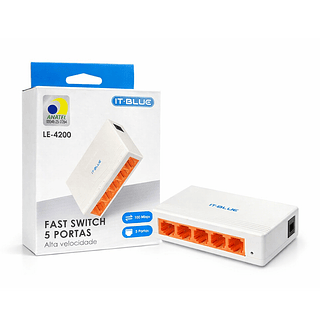 Switch de rede IT-BLUE Fast Switch de 5 portas