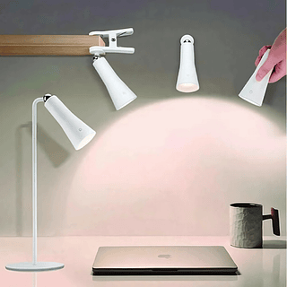 Lâmpada de mesa/lâmpada noturna 3w. Independente 4 em 1 com estrutura magnética, cor branca