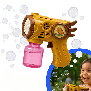 Pistola Lança Bolhas Sabão Capivara Automática