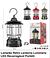 Lampada retro lanterna luminaria LED recarrregavel portatil