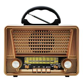 Radio Portatil Bluetooth Vintage Madeira Antigo kapbom