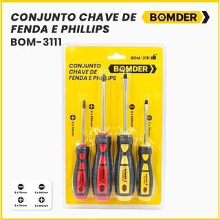 CONJUNTO CHAVE DE FENDA E PHILIPS