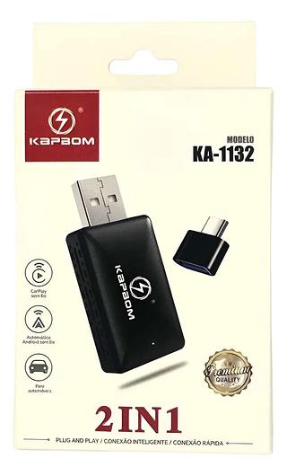 ADAPTADOR CARPLAY SEM FIO USB
