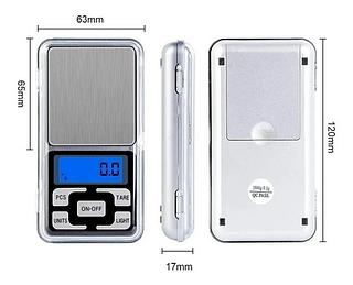 Mini Balança Digital Lcd Alta Precisão Portátil Com Bandeja