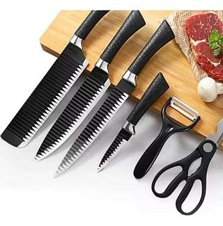 Jogo De Facas Kit Churrasco 6 Peças Cabo