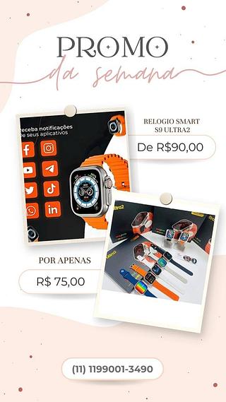 PROMOÇÃO: Smartwatch S9 ultra2