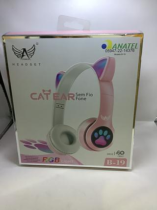 Fone Gatinho Bluetooth Cat Headset