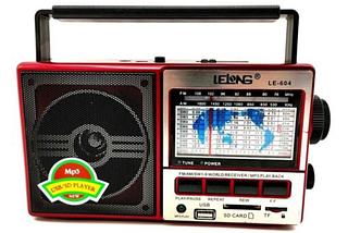 Rádio Portátil Lelong Le-604 11 Faixas Usb/sd Am Fm