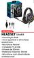 Headset gamer com fio onistek