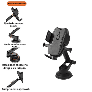 Suporte para Celular com Ventosa - Praticidade e Segurança