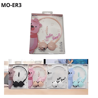 Fone com fio Hello Bear infantil