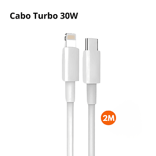 Cabo A' Gold Tipo C Para IOS 2M Carregamento 30W Turbo
