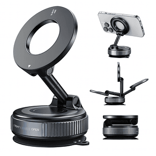 Suporte de Celular Magnético A Vácuo Giratório 180°