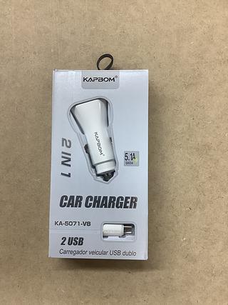 Carregador veicular Colorido V8 5.1 KAPBOM