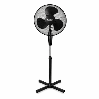 Ventilador De Coluna Sunrays Preto Com 3 Pás 110V