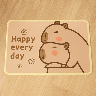 Tapete Antiderrapante Capivara 60x40cm