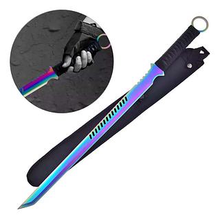 Espada Katana Samurai Em Aço Holográfico 68cm
