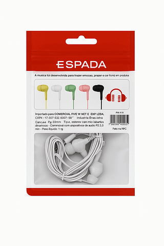 Fone de ouvido com fio