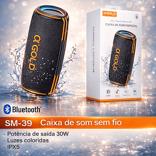 Caixa de som bluetooth sem fio potencia 30W