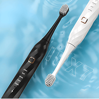Kit Escova Dental Elétrica Ultrassônico IPX7