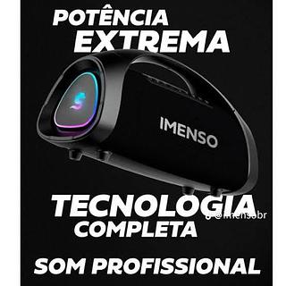 Caixa De Som Imenso X73 200w Rms 30000mah C/ 2 Mic