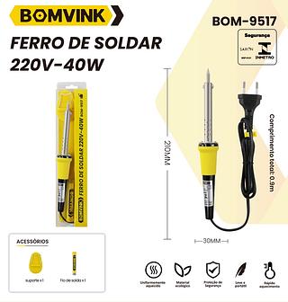 Ferro de soldar 220v 40w