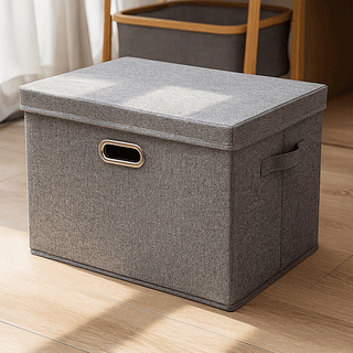 Caixa Organizadora com Tampa e Alça Dobrável Prática