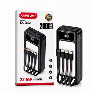 Carregador Portátil Power Bank Turbo 20000mAh 22.5W