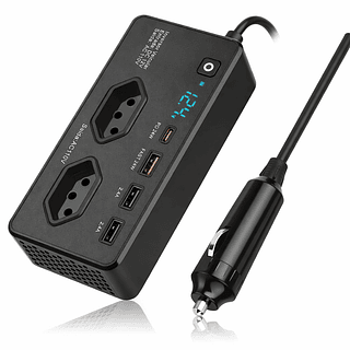 Inversor Automotivo 12v 127v Tomada Usb Carregamento Rapido 350W