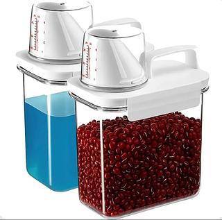 Pote hermetico com copo medidor multiuso 1800ml