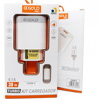 Carregador A’gold pro iPhone 30w 6.1A turbo (1P-2)