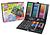 Kit de arte ESCOLAR 150 peças canetinhas - giz lapis - de cor
