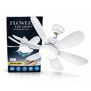 Ventilador de Bocal 60w com 6 pás 16.5" (BRANCO)