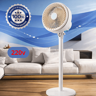 Ventilador Pedestal 100w Altura Regulável 3 Velocidades 220v