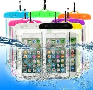 Capa Colorida Prova Dágua Cordão Pescoço P/ Celular